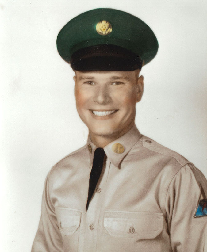 Hill during his Army years Hill during his Army years