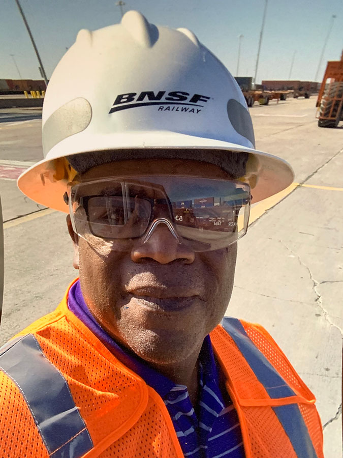 Anthony Johnson selfie at the Alliance Intermodal Facility Anthony Johnson selfie at the Alliance Intermodal Facility
