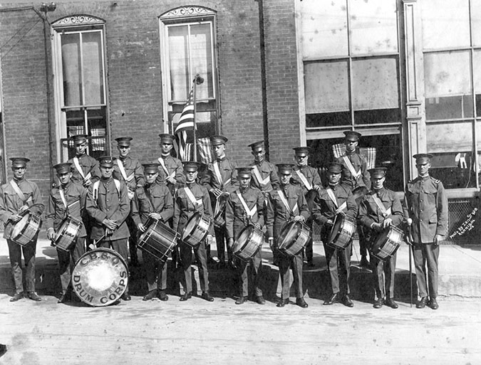 The Hannibal shops Liberty Drum Corps circa 1917 The Hannibal shops Liberty Drum Corps circa 1917