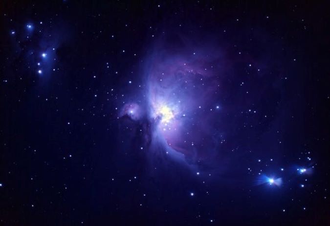 Fortner’s image of the Orion Nebula – a star-forming region located in the Milky Way. It’s about 1,344 light years away from Earth and is a combination of blue reflection nebula and red emission nebula.  Fortner’s image of the Orion Nebula – a star-forming region located in the Milky Way. It’s about 1,344 light years away from Earth and is a combination of blue reflection nebula and red emission nebula.