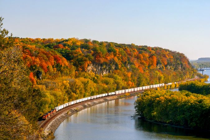 A BNSF train operating on the Aurora Subdivision – photo taken by Robert J. Della-Pietra  A BNSF train operating on the Aurora Subdivision – photo taken by Robert J. Della-Pietra