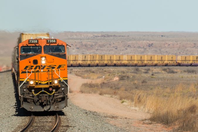 An intermodal train near Clovis.  An intermodal train near Clovis.