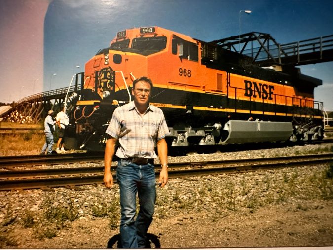 Dannewitz was one of the first employees to participate in the locomotive engineers training program in Minot.  Dannewitz was one of the first employees to participate in the locomotive engineers training program in Minot.