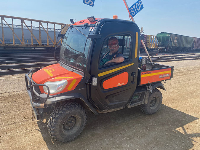 According to his supervisor, Eslinger brings a hard-working mentality to work every day.  According to his supervisor, Eslinger brings a hard-working mentality to work every day.