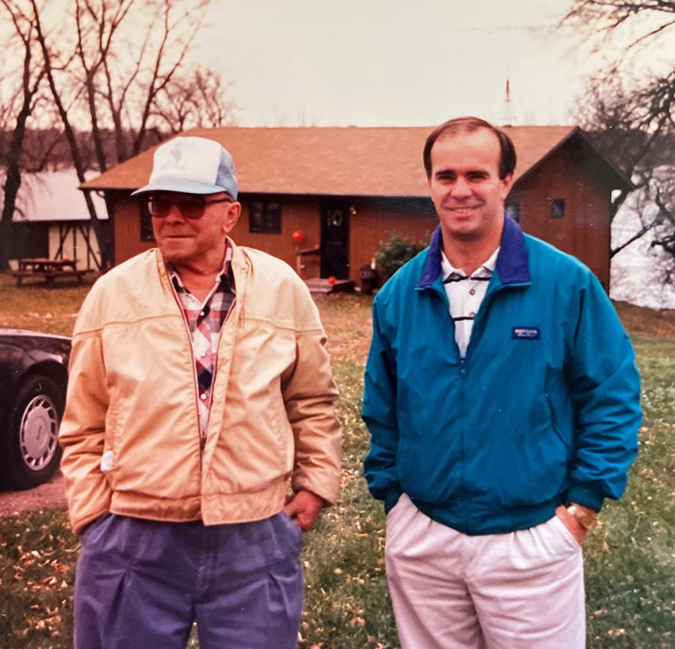 Second- and third-generation railroaders Clarence Elstad, left, and Craig Elstad. Second- and third-generation railroaders Clarence Elstad, left, and Craig Elstad.