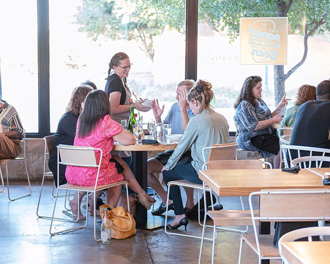 Felicia Morgan volunteering at Taste Community Restaurant in Fort Worth, Texas Felicia Morgan volunteering at Taste Community Restaurant in Fort Worth, Texas