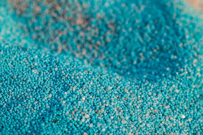 Fertilizer in its dry form.  Fertilizer in its dry form.