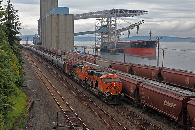 Fertilizer often moves in hopper and tank cars.  Fertilizer often moves in hopper and tank cars.