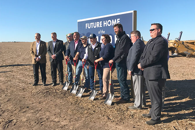 The ground-breaking for CVA’s Courtland, Kansas, facility.   The ground-breaking for CVA’s Courtland, Kansas, facility.