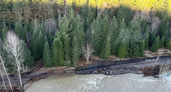 A track washout  