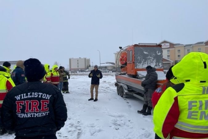BNSF and first responders in Williston, North Dakota.  BNSF and first responders in Williston, North Dakota.