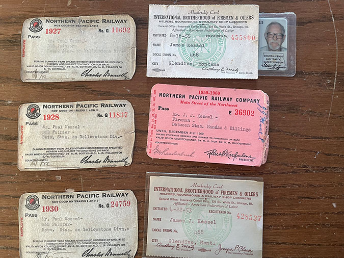 Jim Kessel’s union cards  Jim Kessel’s union cards