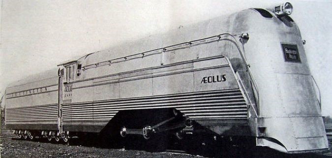 Aeolus, Burlington Route 4000, in 1937.  Aeolus, Burlington Route 4000, in 1937.