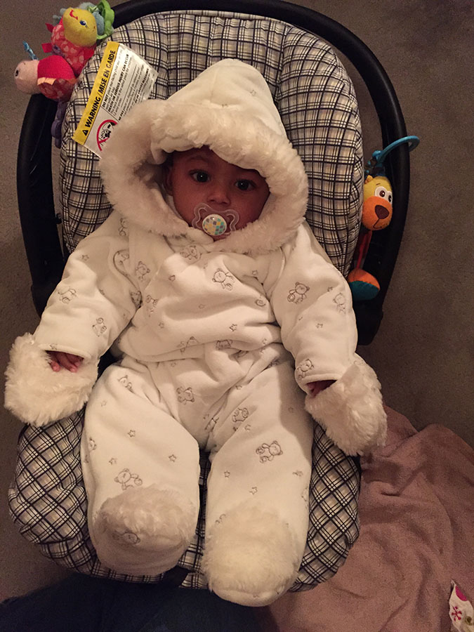 Daecian as a baby in his car seat  Daecian as a baby in his car seat