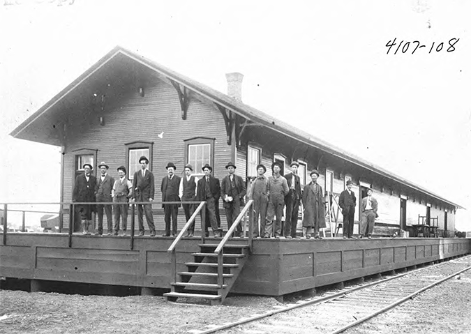 Santa Fe’s Lubbock freight station, circa 1909.  Santa Fe’s Lubbock freight station, circa 1909.