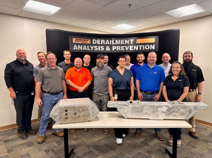 The BNSF team that contributed to ODIN’s in-house design. The model on the left is the final version.    The BNSF team that contributed to ODIN’s in-house design. The model on the left is the final version.