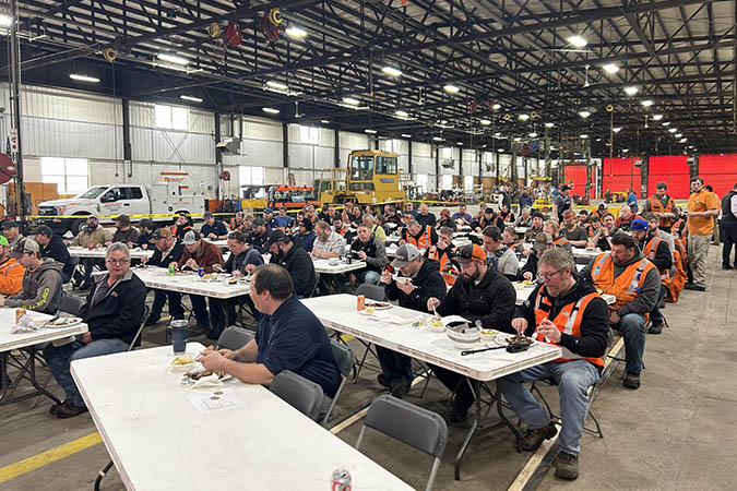 Members of the Montana Division Mechanical team and the Havre, Montana Locomotive Shop celebrate their Safety Bell wins at Havre.   Members of the Montana Division Mechanical team and the Havre, Montana Locomotive Shop celebrate their Safety Bell wins at Havre.