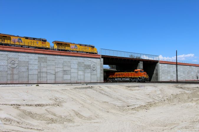 Now Colton crossing, this underpass allowed California Southern to access San Bernardino.  Now Colton crossing, this underpass allowed California Southern to access San Bernardino.