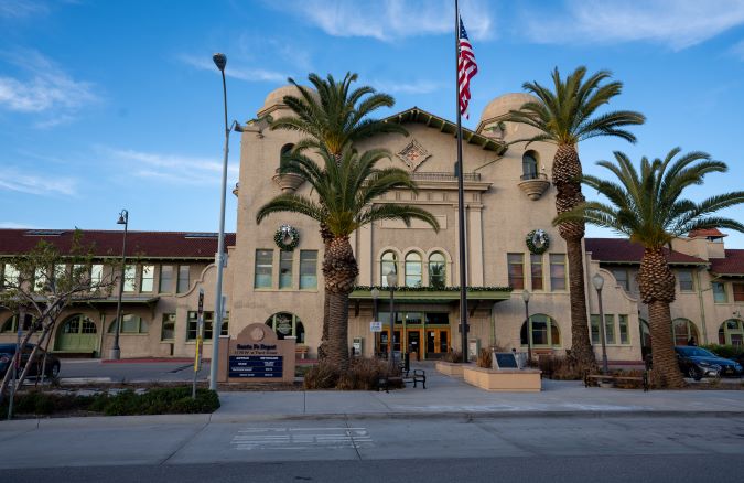 The 1918 Santa Fe Depot in San Bernardino today.  The 1918 Santa Fe Depot in San Bernardino today.