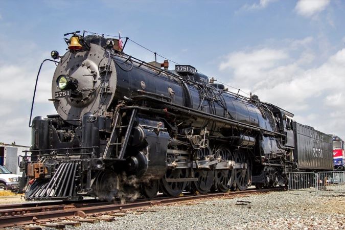 Santa Fe 3751 running a passenger train in 2022 (photo courtesy of the San Bernardino Railroad Historical Society).  Santa Fe 3751 running a passenger train in 2022 (photo courtesy of the San Bernardino Railroad Historical Society).
