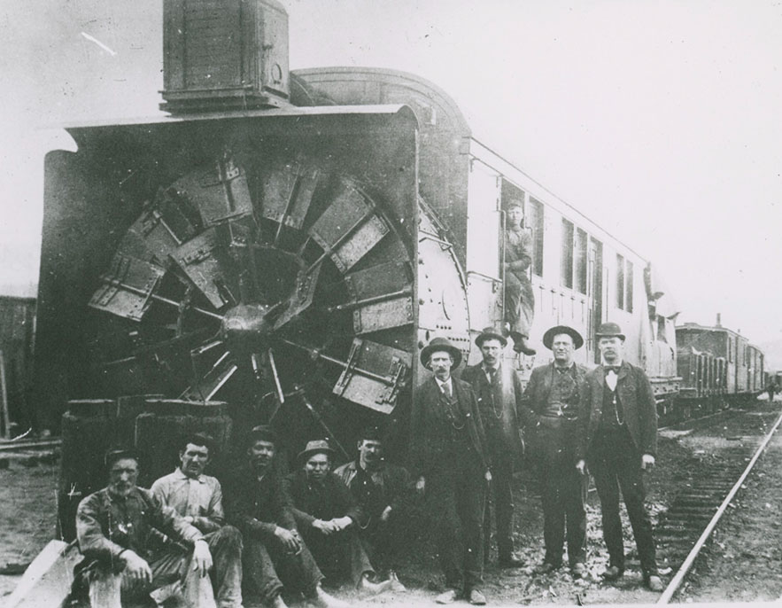 Snowplow from the 19th century Snowplow from the 19th century