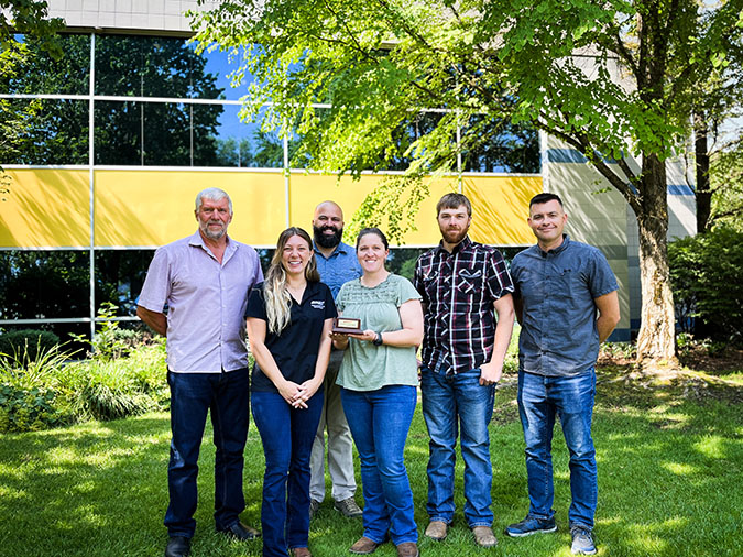 Representatives of ITD with their Tracking to Zero award Representatives of ITD with their Tracking to Zero award