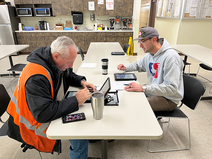 Ben Hornbeck and conductor John Stasi, left. Ben Hornbeck and conductor John Stasi, left.