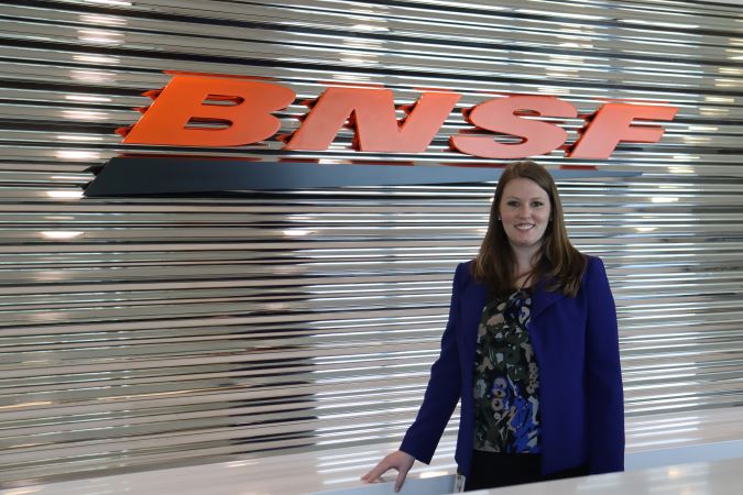 Katrina Bucknall at BNSF headquarters.  Katrina Bucknall at BNSF headquarters.