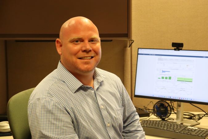 Ryan Medlin at work in Fort Worth, Texas.  Ryan Medlin at work in Fort Worth, Texas.