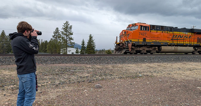 One of Xander’s pursuits is train photography.  One of Xander’s pursuits is train photography.
