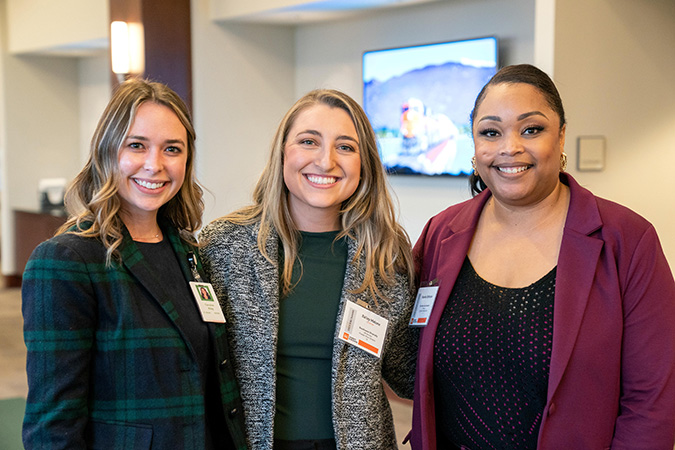 Women’s Network members, left to right: Caroline Riley, Bailey Malone, Shanika Robinson Women’s Network members, left to right: Caroline Riley, Bailey Malone, Shanika Robinson