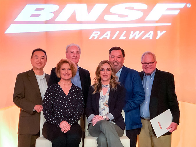 BNSF’s Ombudsman Team (from left to right) back row: Roger Hsieh, Greg Guthrie, Jon Long, Steve Milligan. Front row: Mignon Lambley and Maia LaSalle.   BNSF’s Ombudsman Team (from left to right) back row: Roger Hsieh, Greg Guthrie, Jon Long, Steve Milligan. Front row: Mignon Lambley and Maia LaSalle.