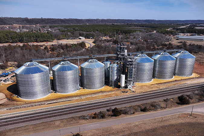 The new grain facility includes upright grain storage space for 3.9 million bushels.  The new grain facility includes upright grain storage space for 3.9 million bushels.